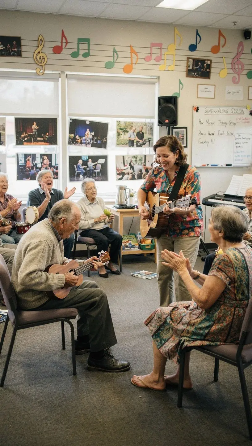 Opiekun pomagający starszej pani w codziennych czynnościach w jej domu.
